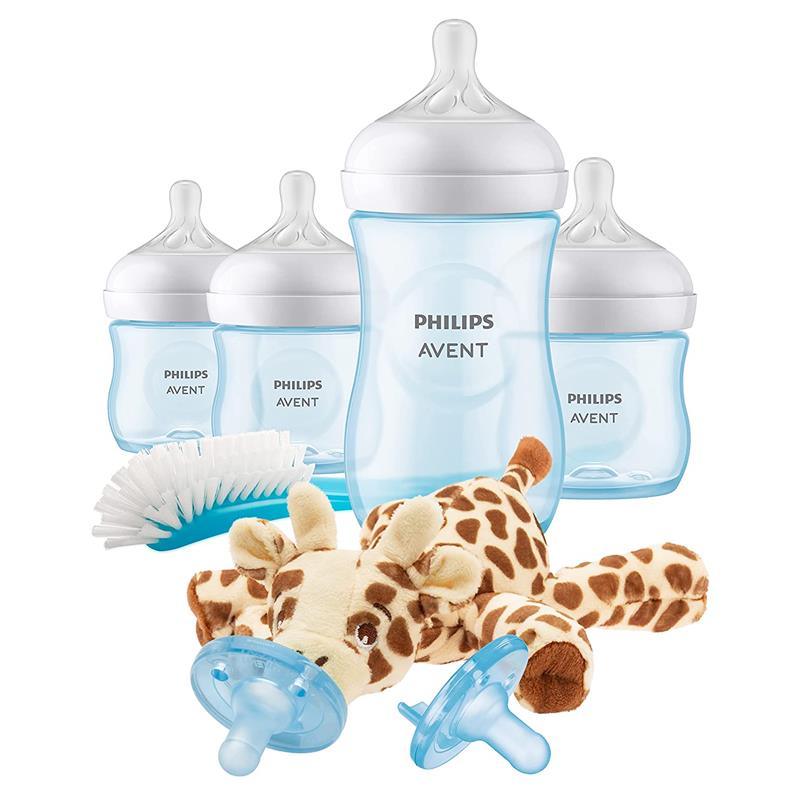 Avent - Natural Baby Bottle Blue Baby Gift Set With Snuggle Image 1