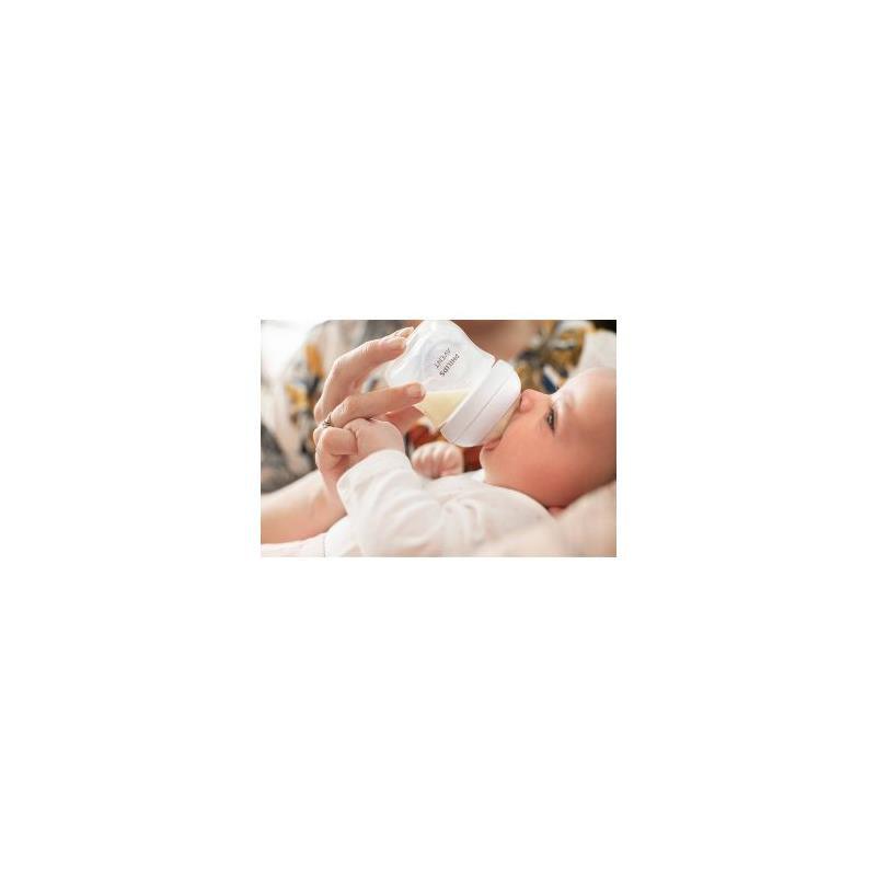 Avent - 1Pk Natural Baby Bottle With Natural Response Nipple, Clear, 4Oz Image 3