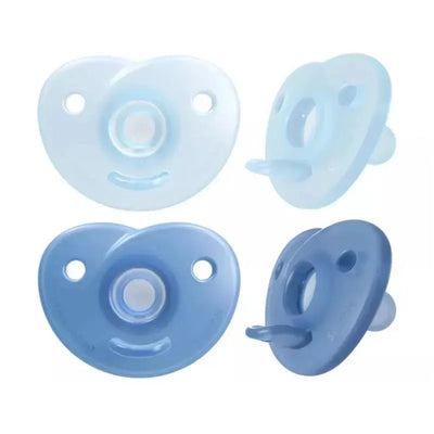 Avent - 2Pk Soothie Heart Pacifier, 3/18M, Blue Image 1