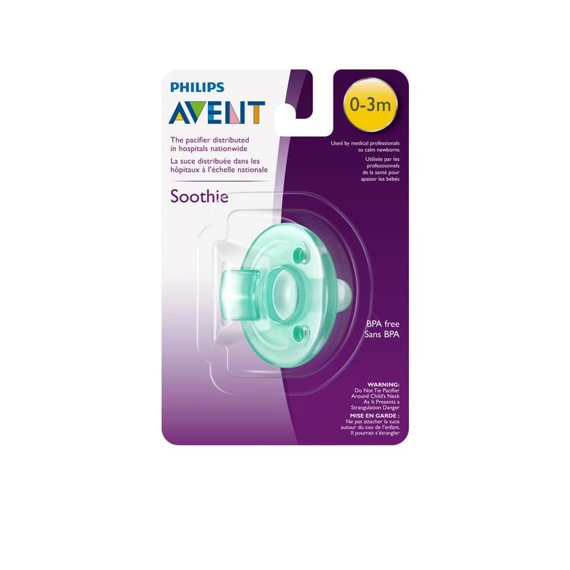 Avent - 1Pk Soothie Pacifier, 0/3M, Green Image 2