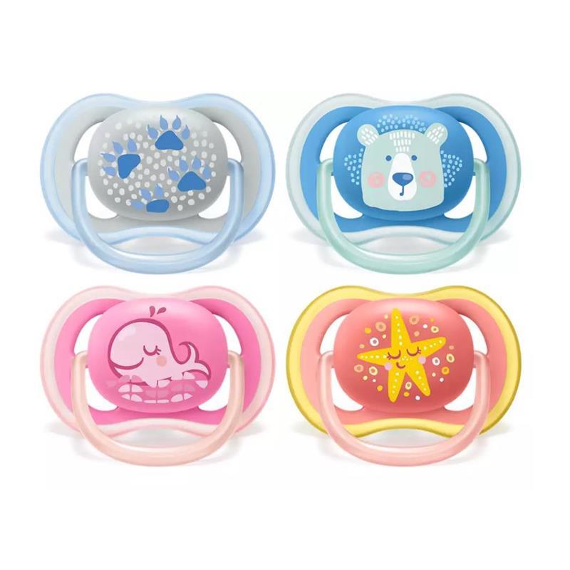 Avent - 2Pk Ultra Air Pacifier, 6/18M, Mixed Case Image 1