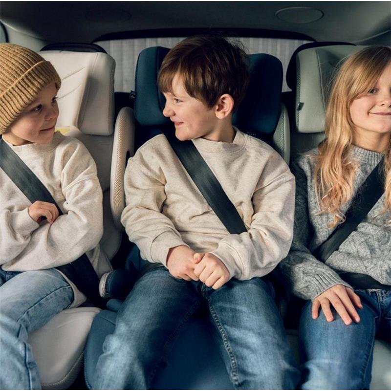 Axkid UP High Back Belt Positioning Booster Car Seat, Coastal Storm Black Image 2