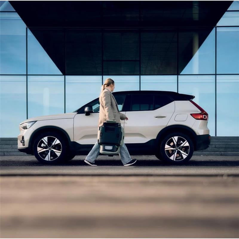 Axkid UP High Back Belt Positioning Booster Car Seat, Glacier Lake Blue Image 2