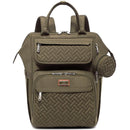 BabbleRoo - Diaper Bag, Army Green, Laptop Backpack Image 1
