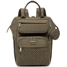 BabbleRoo - Diaper Bag, Army Green, Laptop Backpack Image 1