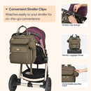 BabbleRoo - Diaper Bag, Army Green, Laptop Backpack Image 5