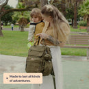 BabbleRoo - Diaper Bag, Army Green, Laptop Backpack Image 7