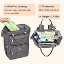 BabbleRoo - Diaper Bag Backpack Bag for Moms Dads (Dark Gray) Image 2