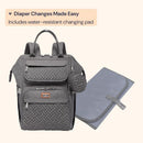 BabbleRoo - Diaper Bag Backpack Bag for Moms Dads (Dark Gray) Image 6