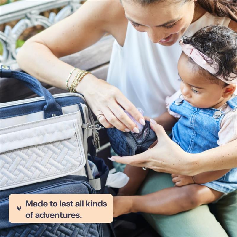 BabbleRoo - Diaper Bag Backpack Bag for Moms Dads (Dark Gray) Image 7