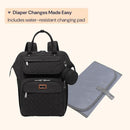 BabbleRoo - Diaper Bag Backpack Black Image 6
