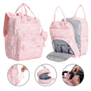 BabbleRoo - Diaper Bag Backpack, Pink Birdy Image 2