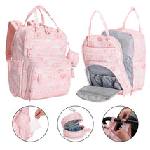 BabbleRoo - Diaper Bag Backpack, Pink Birdy Image 2