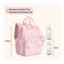 BabbleRoo - Diaper Bag Backpack, Pink Birdy Image 3