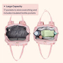 BabbleRoo - Diaper Bag Backpack, Pink Birdy Image 3