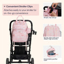 BabbleRoo - Diaper Bag Backpack, Pink Birdy Image 6