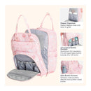 BabbleRoo - Diaper Bag Backpack, Pink Birdy Image 7