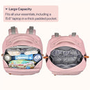 BabbleRoo - Diaper Bag Backpack, Pink Image 2
