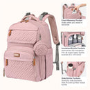 BabbleRoo - Diaper Bag Backpack, Pink Image 3