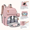 BabbleRoo - Diaper Bag Backpack, Pink Image 4