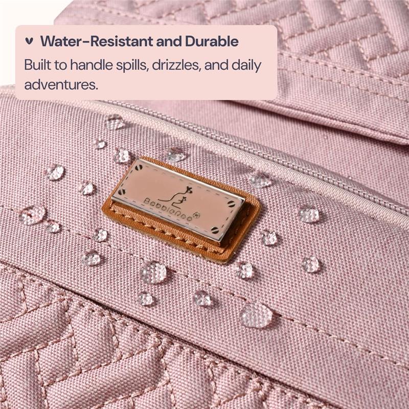 BabbleRoo - Diaper Bag Backpack, Pink Image 6