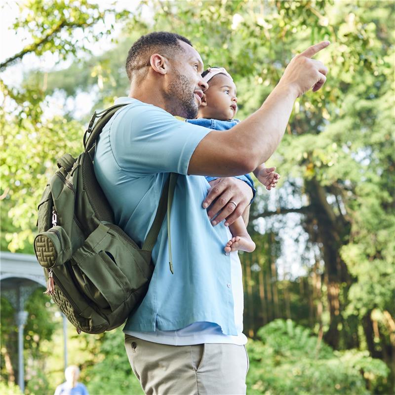 BabbleRoo - Diaper Bag Backpack, Pink Image 8