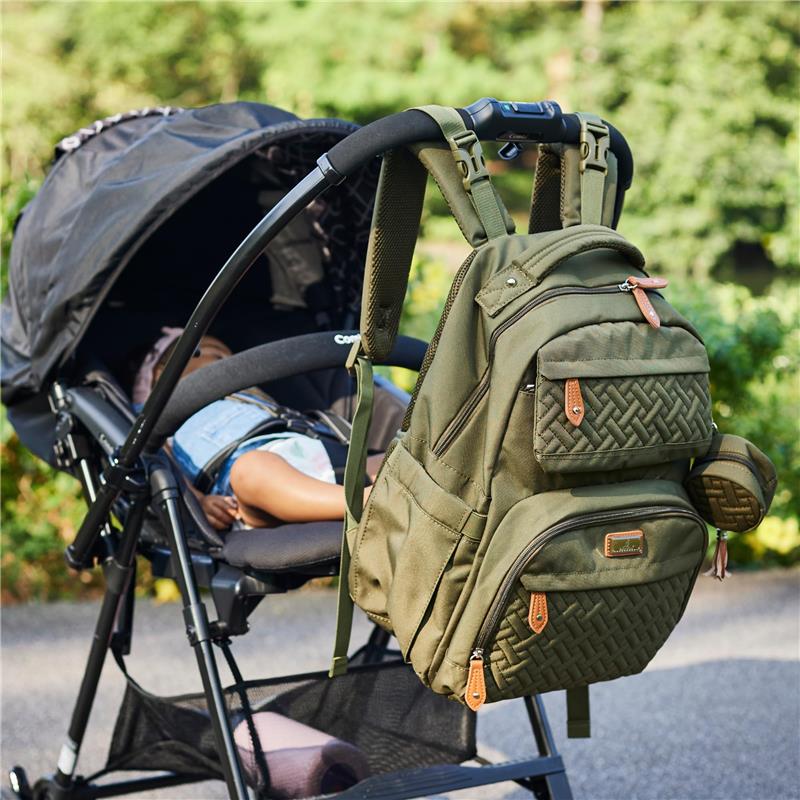 BabbleRoo - Diaper Bag Backpack, Pink Image 9