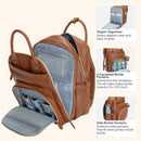 Babbleroo - Original Diaper Bag Vegan Leather Brown Image 5