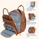 Babbleroo - Original Diaper Bag Vegan Leather Brown Image 5