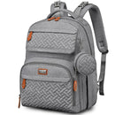 BabbleRoo - Travel Backpack with Changing Pad, Light Gray Image 1