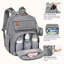BabbleRoo - Travel Backpack with Changing Pad, Light Gray Image 4