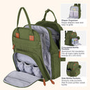 BabbleRoo - Travel Essentials Baby Bag Tote with Changing Pad, Forest Green Image 4