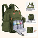 BabbleRoo - Travel Essentials Baby Bag Tote with Changing Pad, Forest Green Image 5