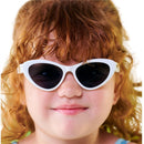 Babiators - Children’s Cat-Eye Shaped UV Sunglasses, White