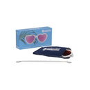 Babiators - The Sweetheart Wicked White Heart Shaped W/ Polarized Pink Lens Mirror baby sunglasses - Ages 0-2 Image 3