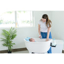 Babu Bath - Luxury Baby Bathtub with Wooden Stand, White Image 3