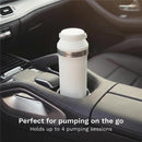Baby Brezza All Day Portable Breastmilk Cooler, Large 20 oz Capacity, White