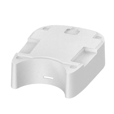 White Baby Brezza Formula Pro Mini Riser Stand Attachment, designed to elevate the formula dispenser for easier access.