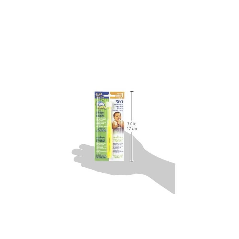 Baby Buddy 360 Toothbrush Step 1 Stage 5 for Babies/Toddlers , Yellow Image 4