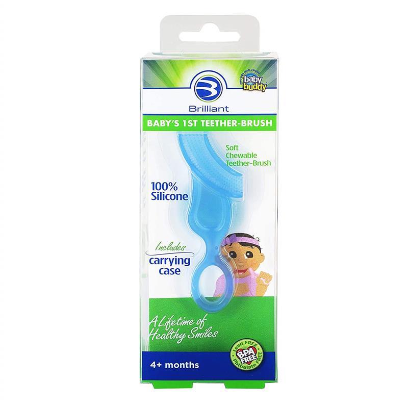 Baby Buddy - Babys 1St Toothbrush With Case, Blue Image 2