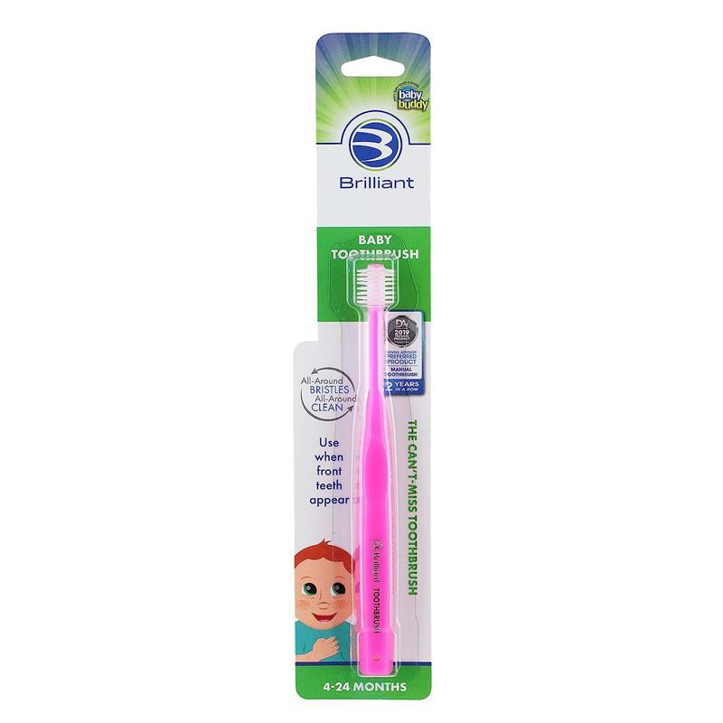 Baby Buddy - Brilliant Baby Toothbrush, Pink Image 4