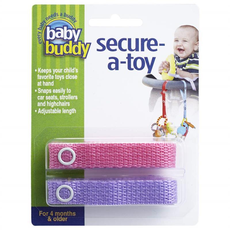 Baby Buddy - Secure A Toy Tether, Pink/Lilac Image 1