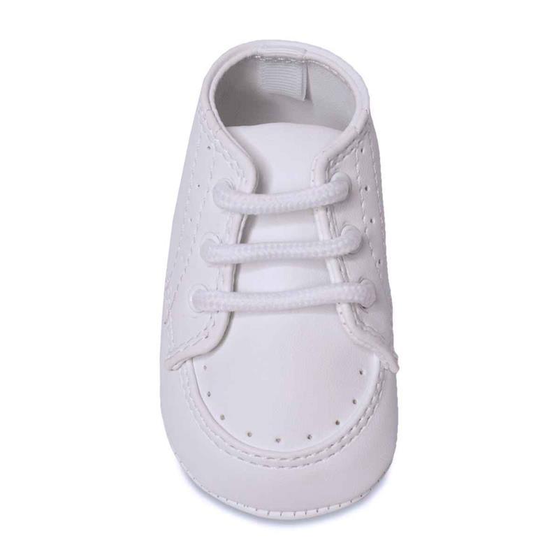 Baby Deer - Kent Infant Classic Crib Shoes, White Image 1