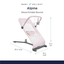 Baby Delight - Alpine Deluxe Portable Bouncer, Peony Pink Image 3