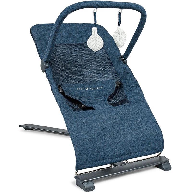Baby Delight - Alpine Deluxe Portable Bouncer, Quilted Indigo Image 1