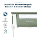 Baby Delight - Beside Me Dreamer Bassinet, 6-Position Height Adjustment, Organic Sage Image 2