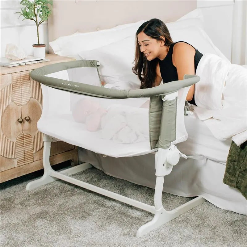 Baby Delight - Beside Me Dreamer Bassinet, 6-Position Height Adjustment, Organic Sage Image 6