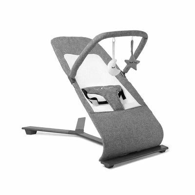 Baby Delight - Alpine Deluxe Portable Bouncer, 0-6 months, Charcoal Tweed Image 1