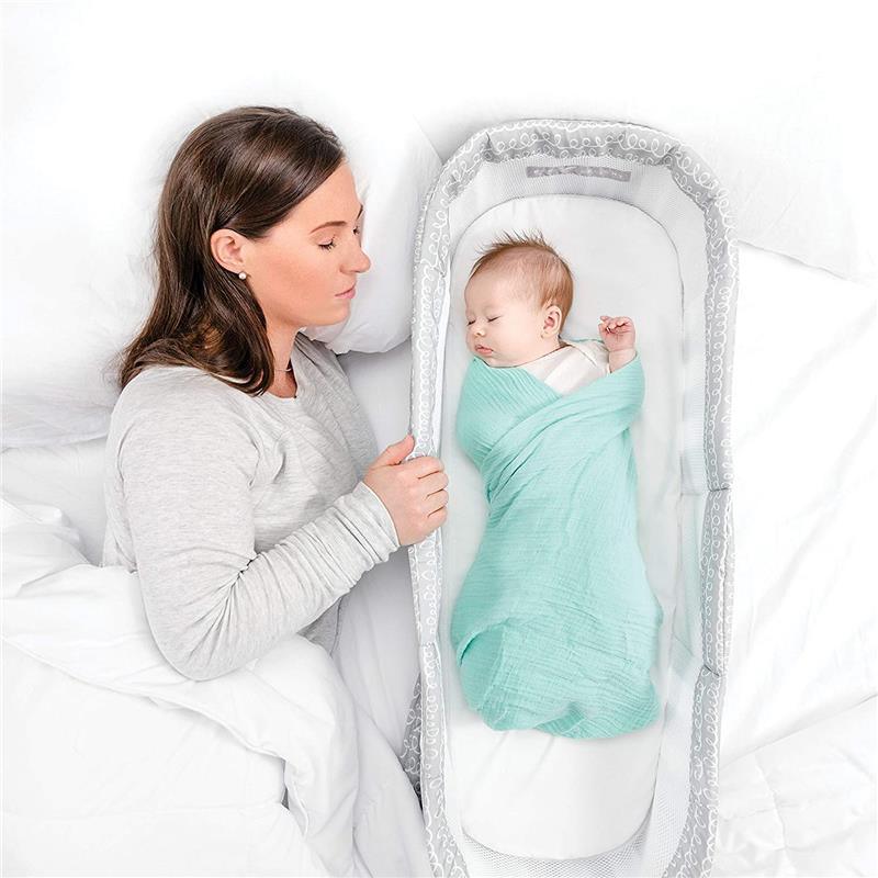 Baby Delight - Snuggle Nest Dream Portable Infant Sleeper, Grey Scribbles Image 6