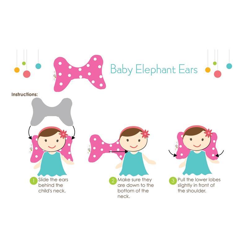 Baby Elephant Ears White Minky Ears Pillow Image 5
